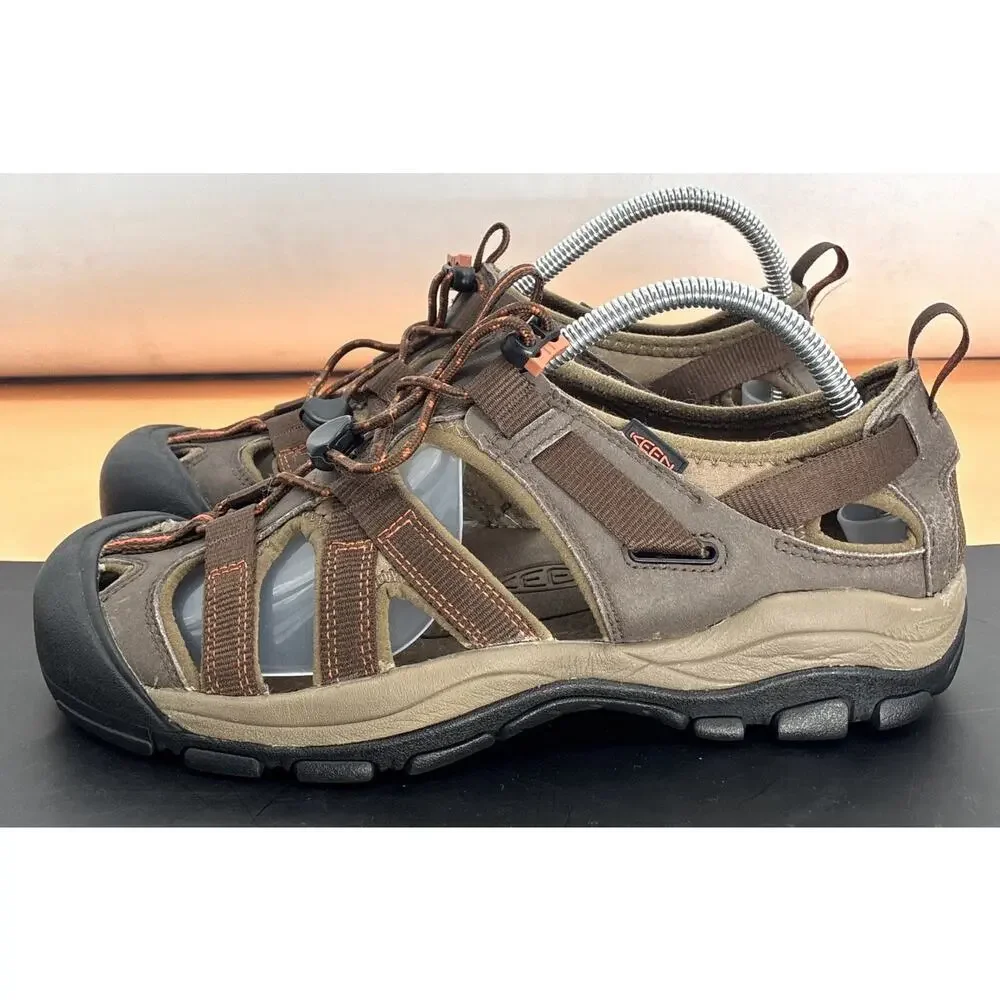 KEEN Unisex-Newport Closed Toe Water Sandals Closed Back Brown Sz 9 EU 42